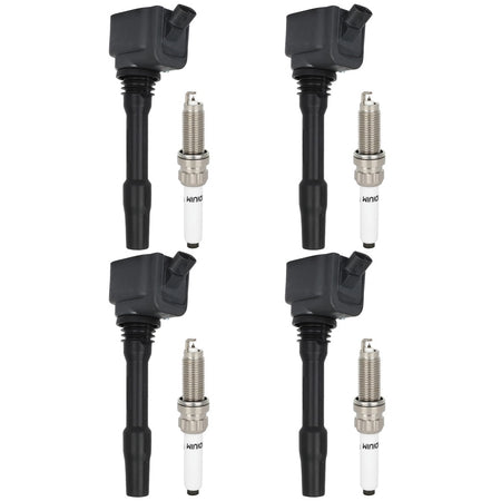 4 For 2014-2019 Mini Cooper L4 2.0L Ignition Coil & Spark Plug Only for Auto