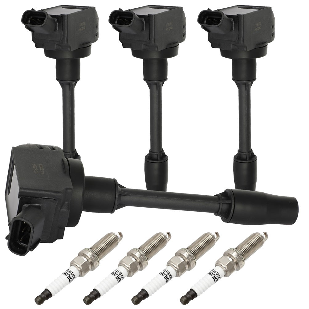 4 For 2018 2019 2020 Toyota Camry L4 2.5L Ignition Coil & Spark Plug Only for Auto