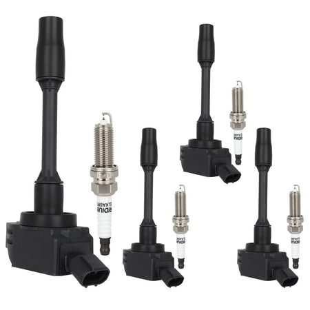 4 For 2018 2019 2020 Toyota Camry L4 2.5L Ignition Coil & Spark Plug Only for Auto