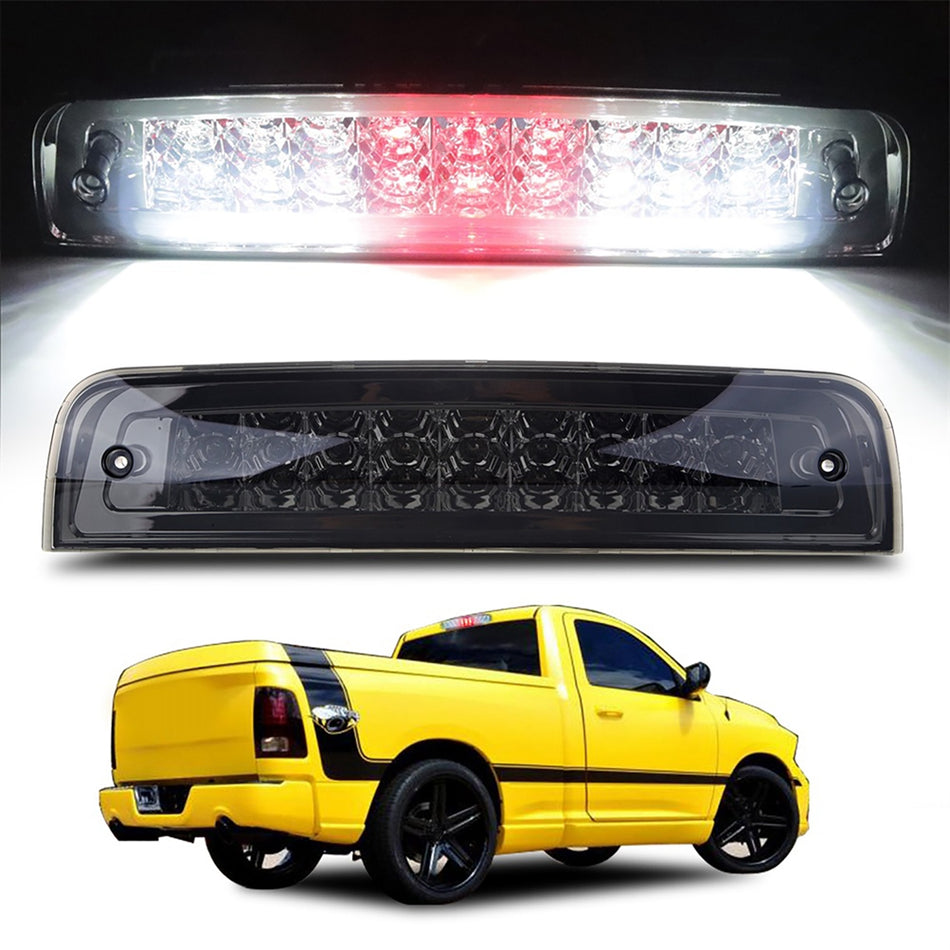 2009-2010 Dodge Ram 1500 2500 15 inch Chrome Housing LED 3rd Brake Light + Cargo Lamp