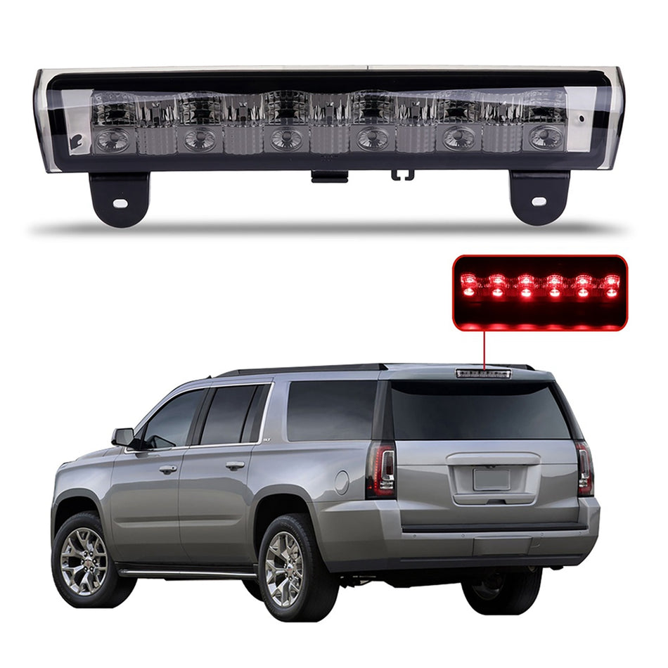 Rear Roof LED 3rd Third Brake Tail Light Smoke lens for 2000-2006 GMC Yukon XL