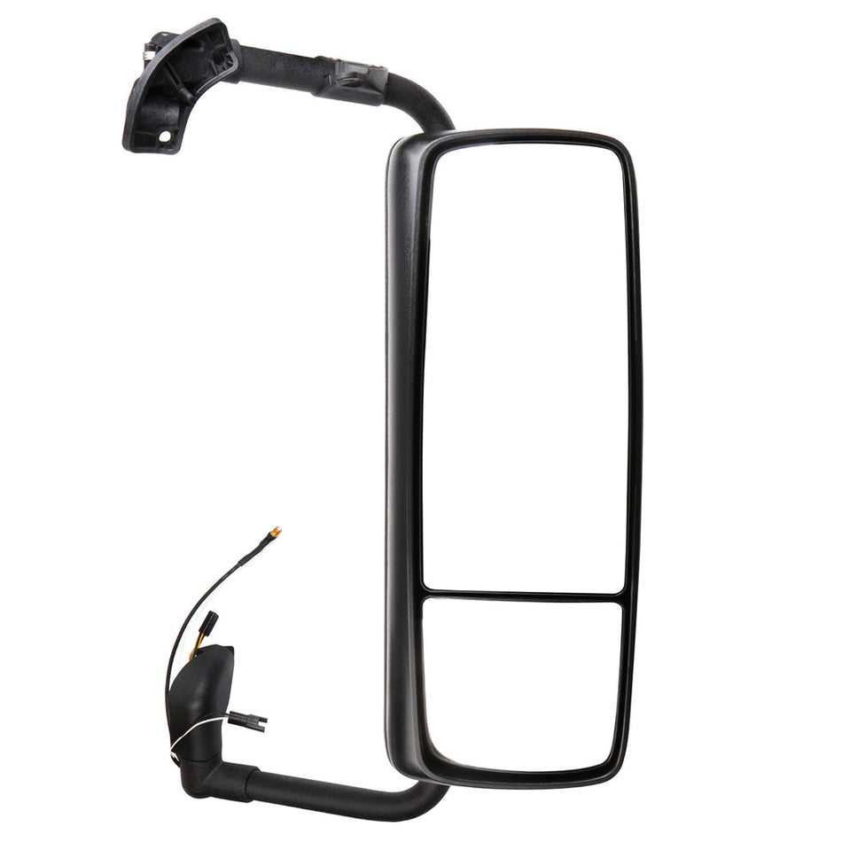 15-18 Volvo VNL Right Side Truck Mirror Power Control With Chrome Cap Housing