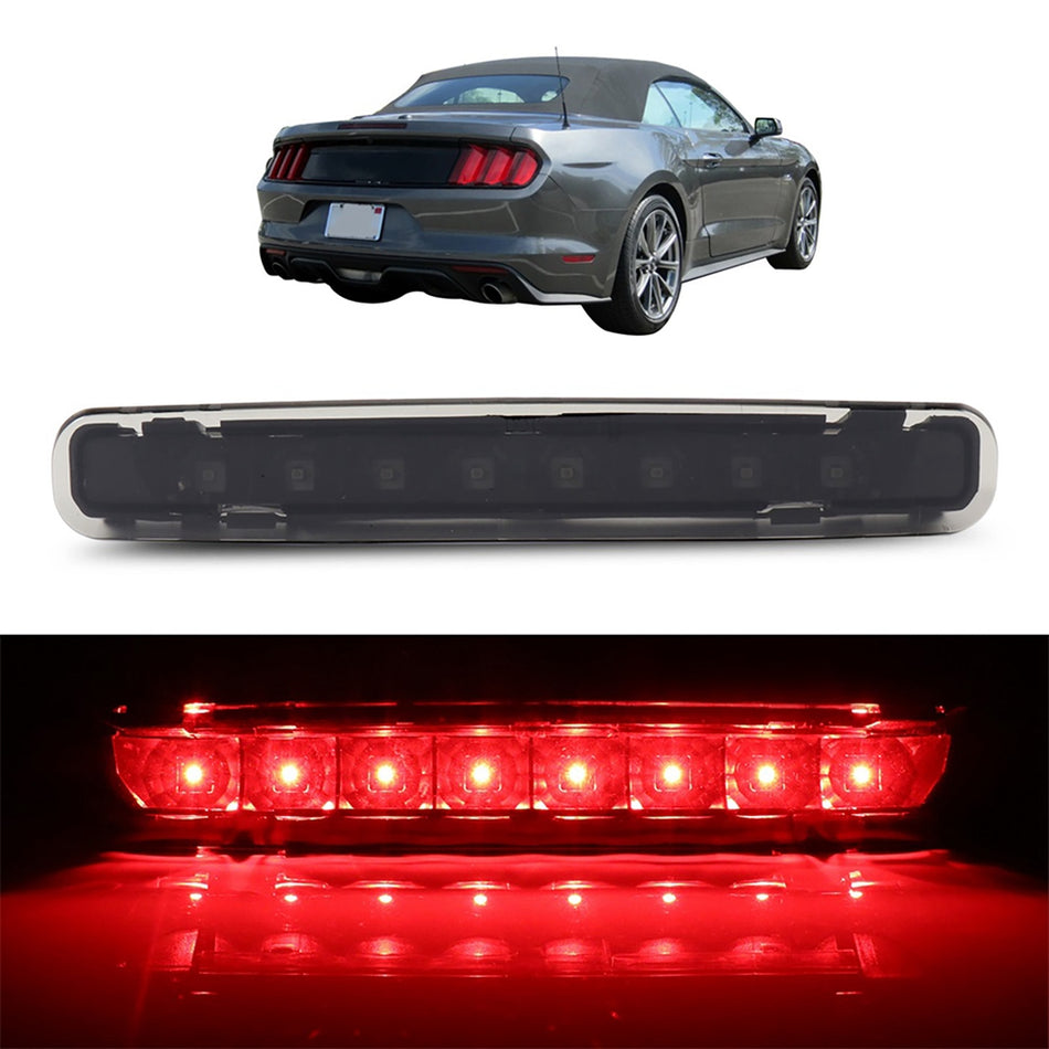2005-2009 Ford Mustang 10.12 inch 3rd Brake Light Smoke Lens Black Housing
