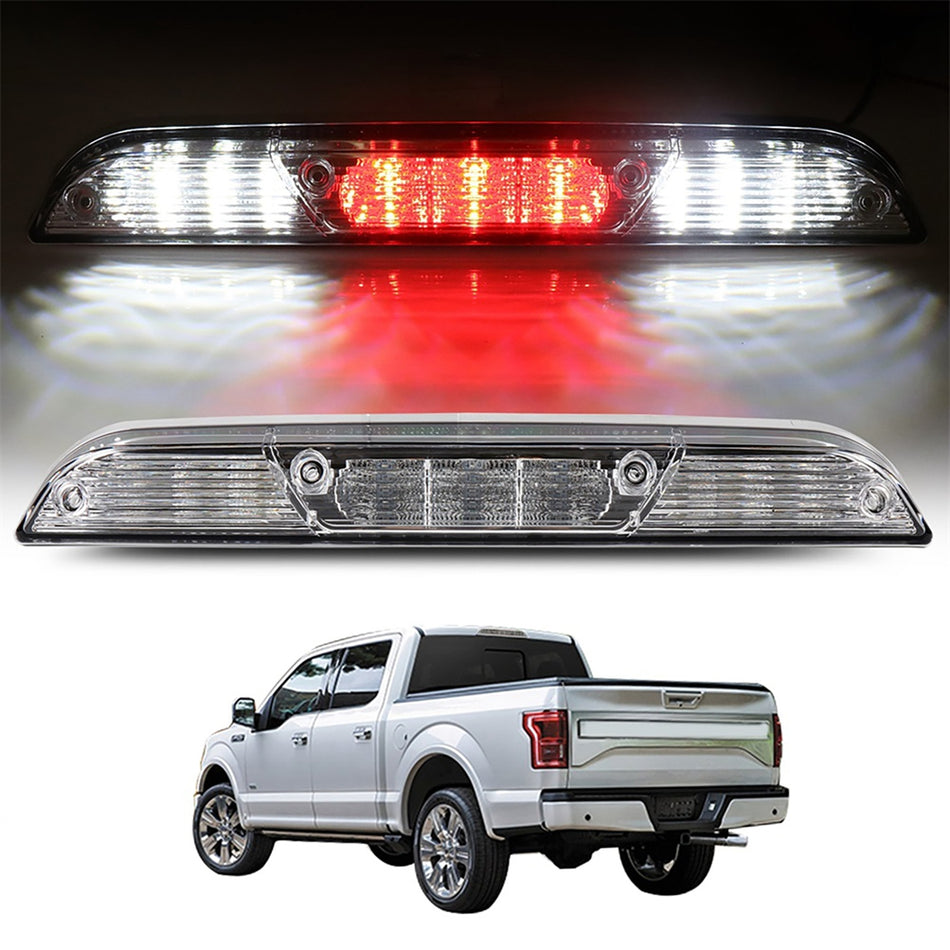 2017-2018 Ford F250/350/450 Super Duty 17.32 inch Full LED Rear 3rd Tail Brake Light Cargo Lamp Clear