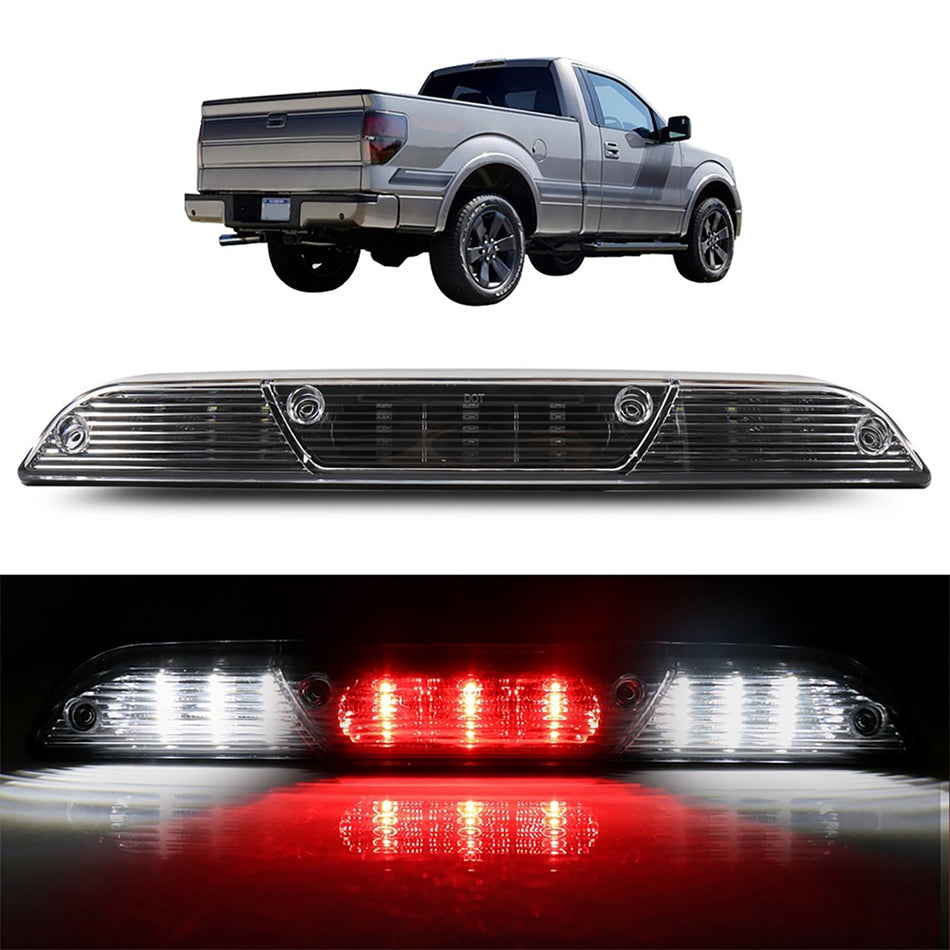 2017-2018 Ford F250/350/450 Super Duty 17.32 inch Full LED 3rd Brake Light Cargo Lamp Smoke Black