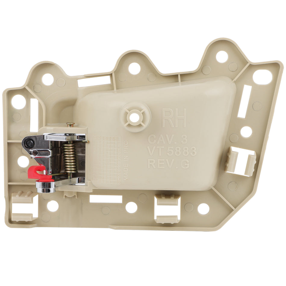 2005-2010 Jeep Grand Cherokee Inner Door Handle Front Left Beige Chrome