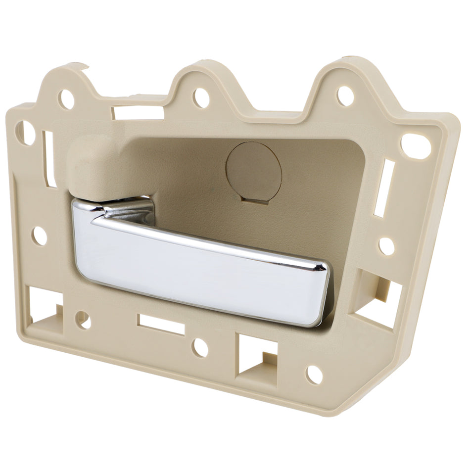 2005-2010 Jeep Grand Cherokee Inner Door Handle Rear Left Beige Chrome