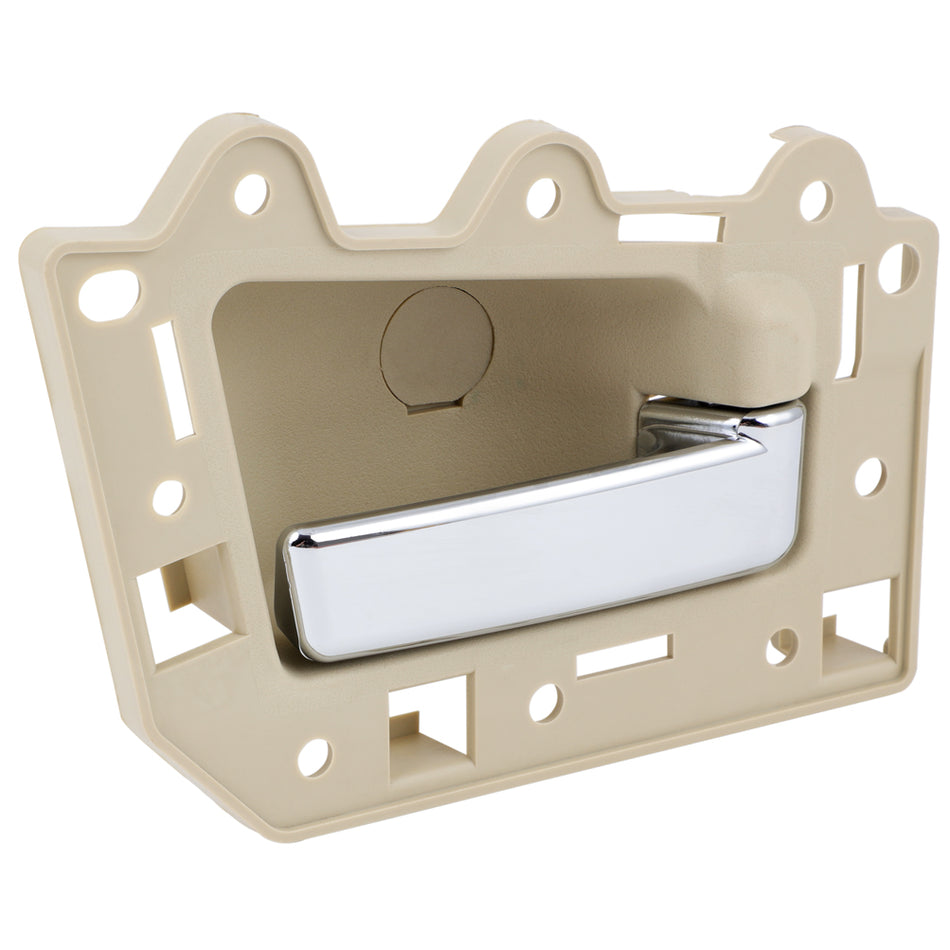 2005-2010 Jeep Grand Cherokee Inner Door Handle Rear Right Beige Chrome