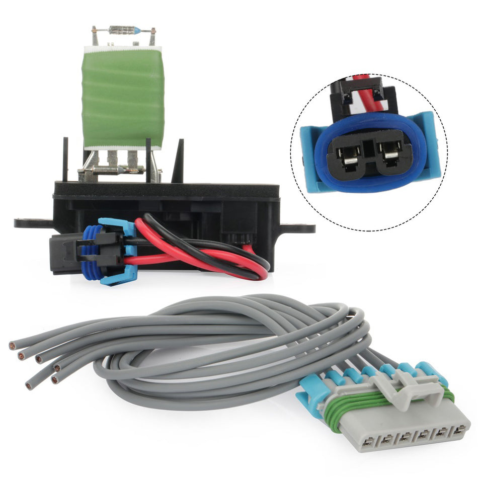 2003-2009 Chevy/GMC 89018770 Heater A/C Blower Motor Resistor w Pigtail Harness Only for Auto