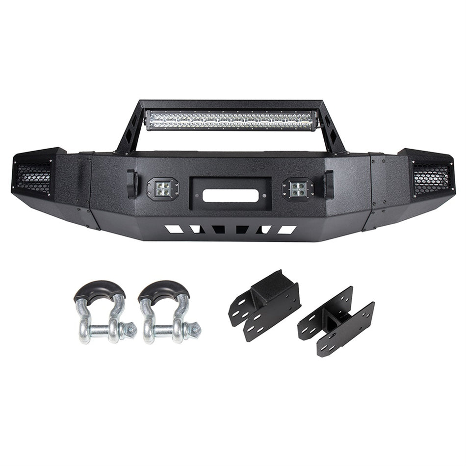 2007-2013 Chevrolet Silverado 1500 Powder Coated Front Bumper Assembly