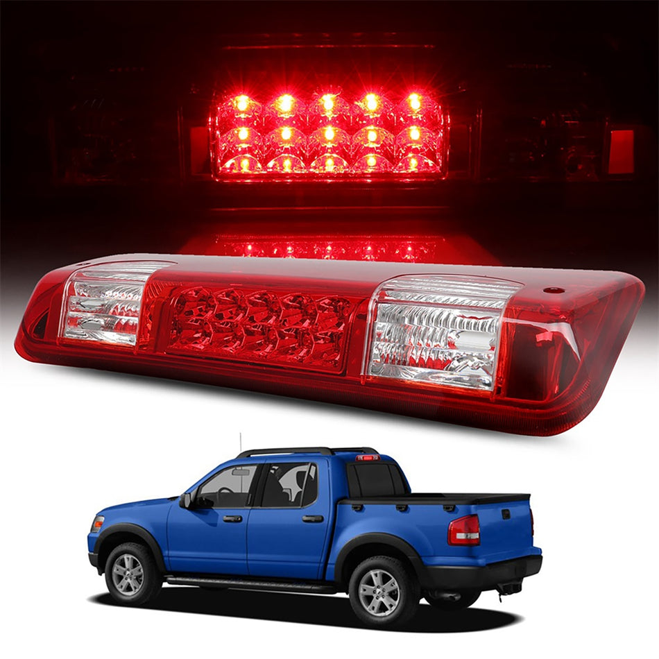2004-2008 Ford F150/Lobo 14.37 inch LED 3rd Third Brake Tail Light Chrome New
