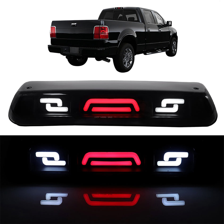 2004-2008 Ford F150/Lobo 14.37 inch LED 3rd Brake Light Smoke Lens Black Housing
