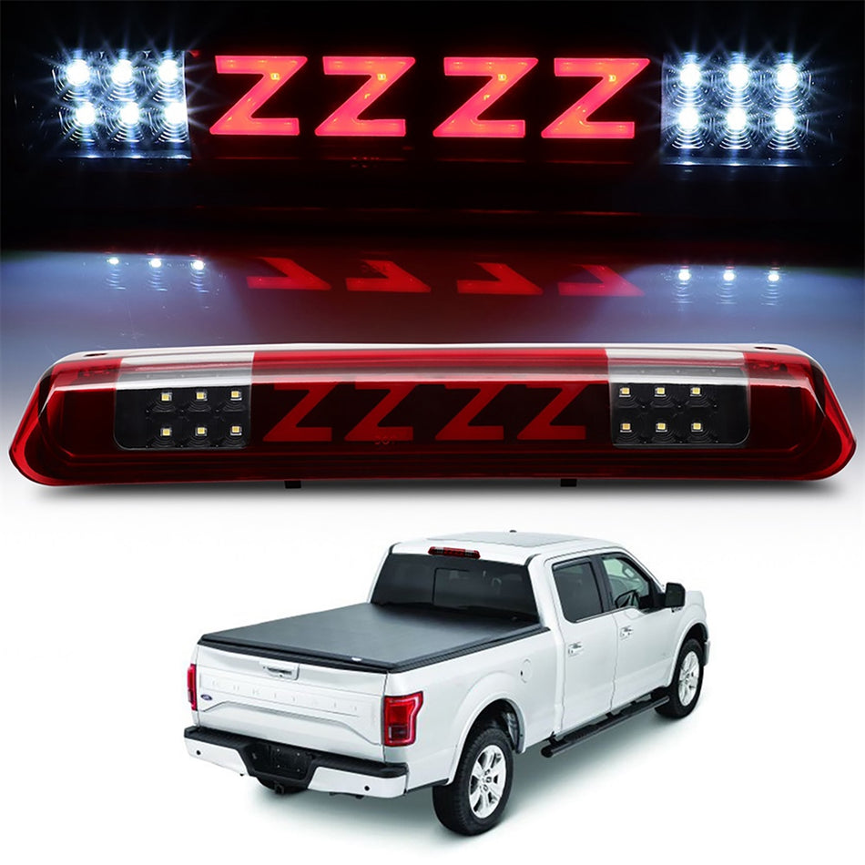 2004-2008 Ford F150/Lobo 14.33 inch New LED Rear 3rd Third Brake Tail Light Blk