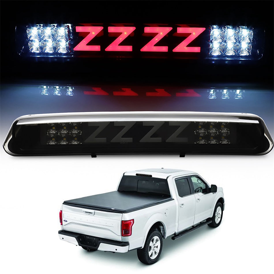 2004-2008 Ford Lobo 14.33 inch LED 3rd Brake Light Smoke Lens Chrome Housing