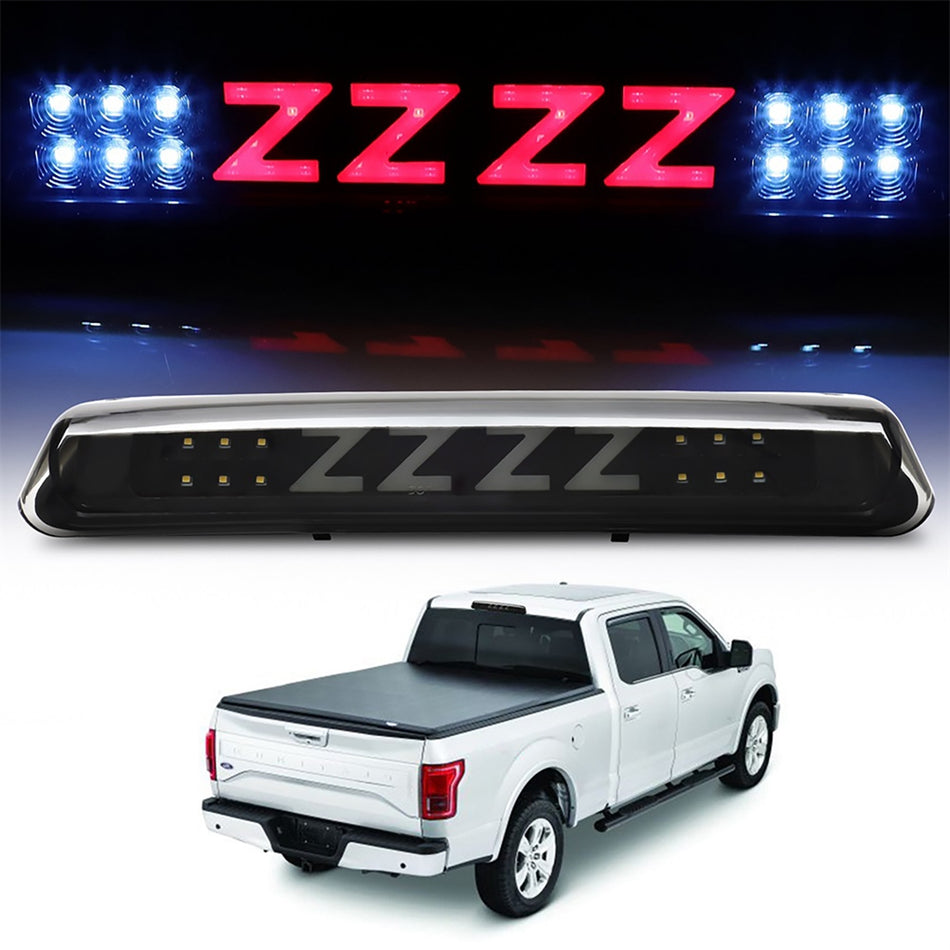 2004-2008 Ford Lobo 14.33 inch LED New Rear 3rd Third Brake Tail Light Blk