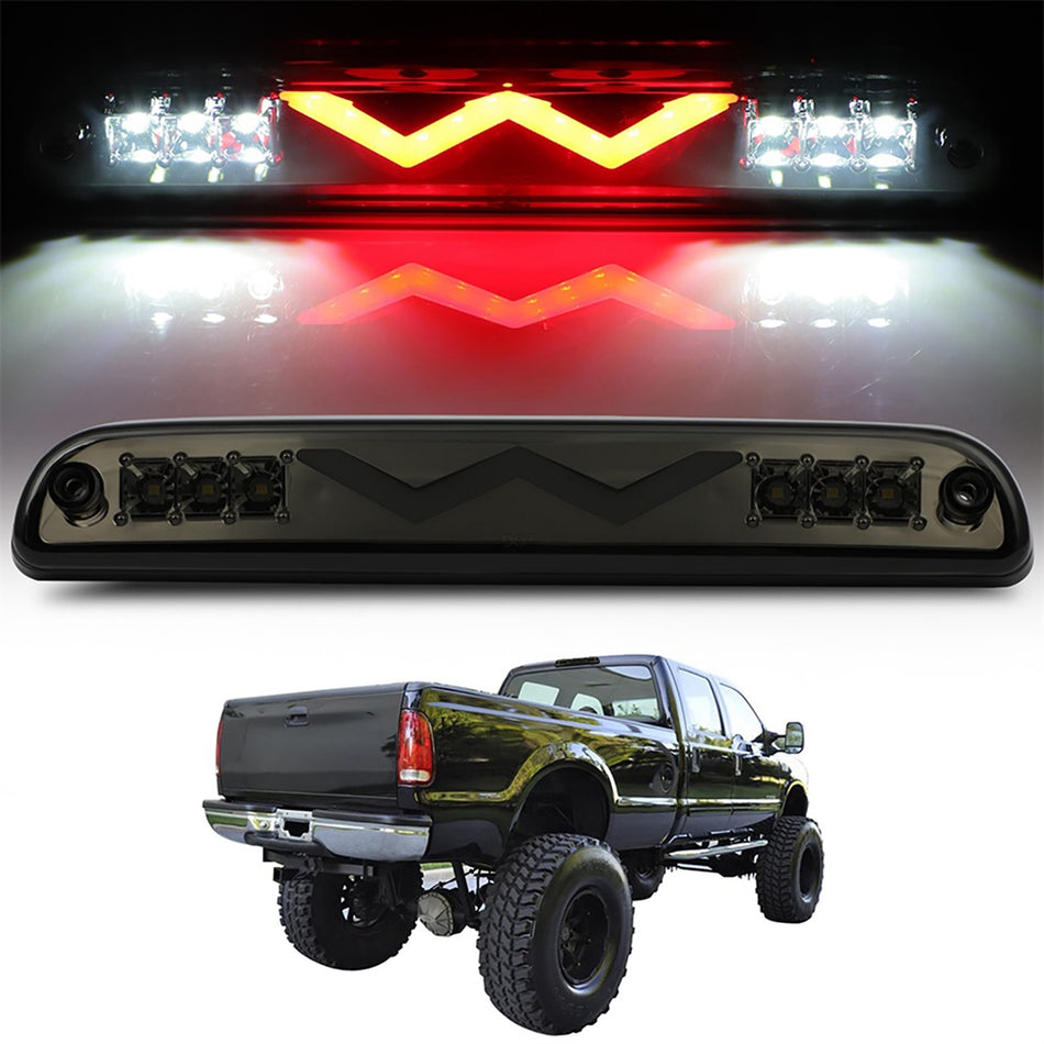 1993-2011 Ford Ranger 11.3 inch LED 3rd Brake Light Smoke Lens Chrome Housing