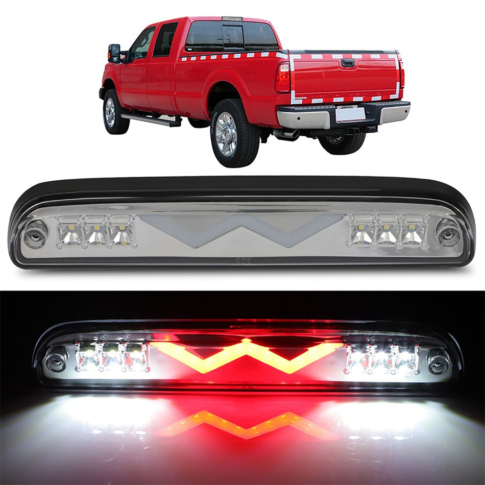 1993-2011 Ford Ranger 11.3 inch LED 3rd Brake Light Clear Lens Chrome Housing