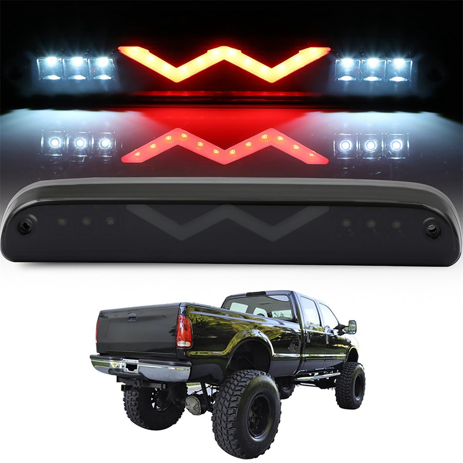 1994-2008 Mazda B3000 11.3 inch LED 3rd Brake Light Smoke Lens Black Housing