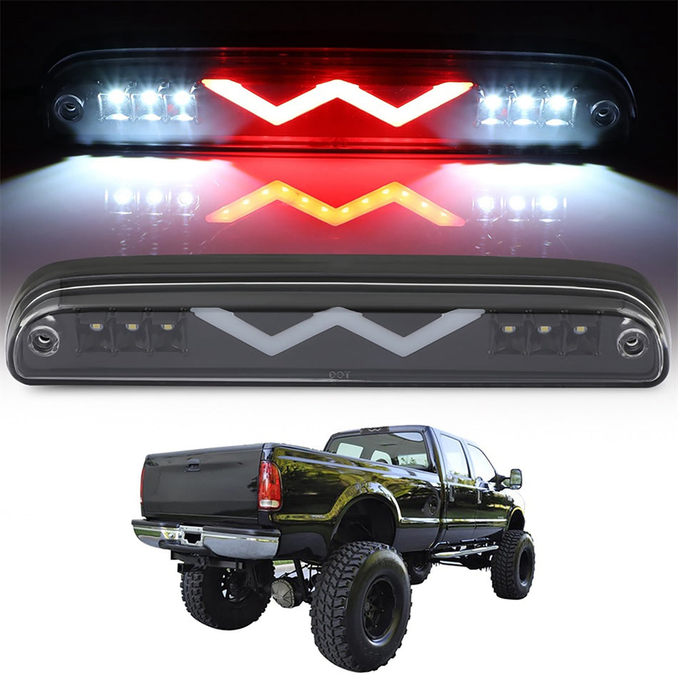 1994-2008 Mazda B3000 11.3 inch LED 3rd Brake Light Clear Lens Black Housing
