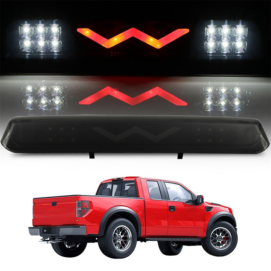 2004-2008 Ford F150 14.37 inch LED Rear 3rd Third Brake Tail Light Chrome