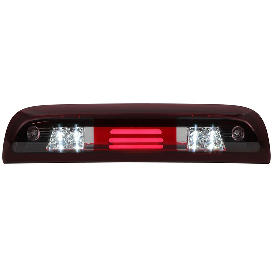 2014-2018 Chevy Silverado GMC Sierra 15.83 inch LED 3rd Brake Light Cargo Lamp Chrome Red Clear