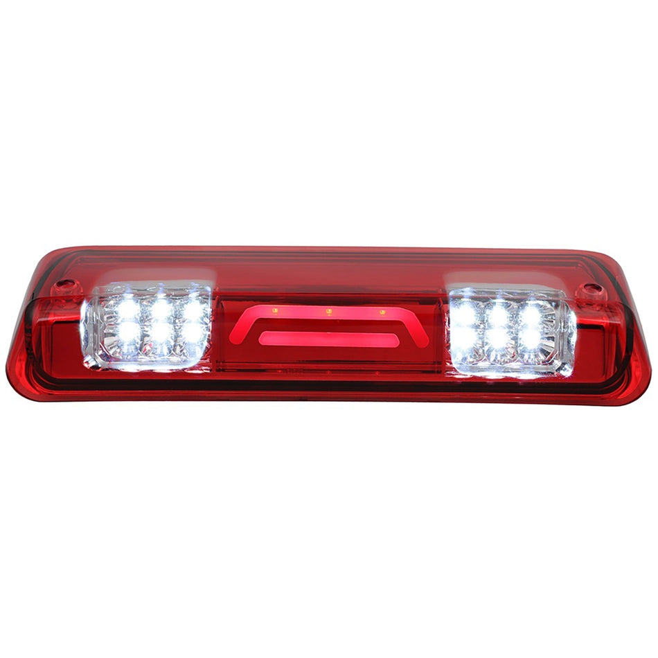 2004-2008 Ford F150 14.33 inch LED 3rd Brake Light Cargo Lamp Red Lens Chrome Housing