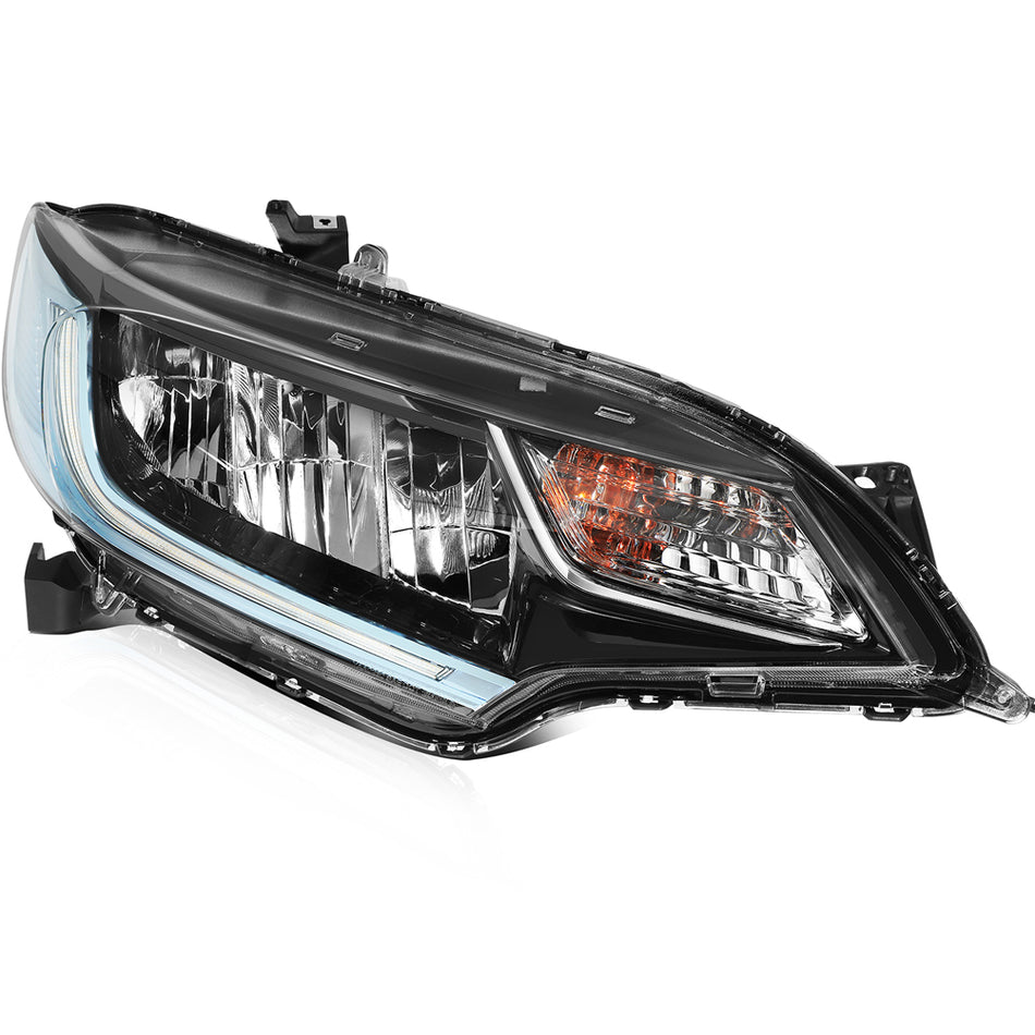 Fits 2014-2020 Honda FIT Front LED Headlight Assembly w/Reflective Bowl Lamps