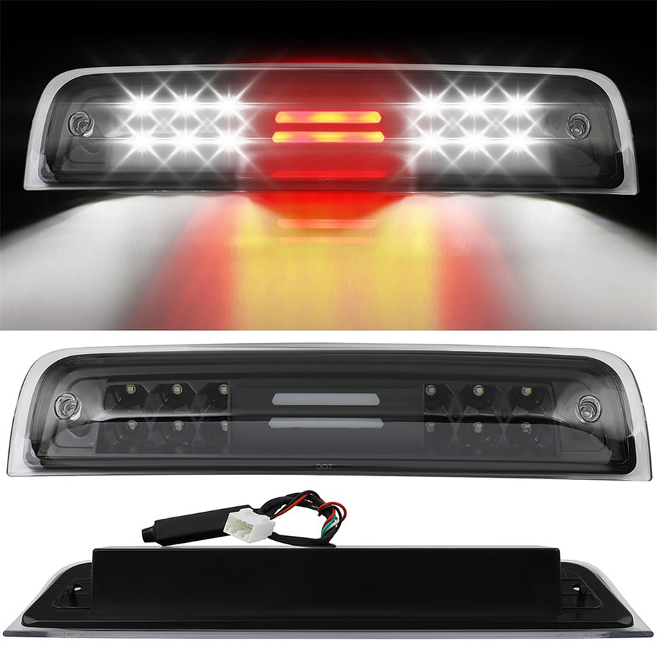 3RD Brake Light Cargo Lamps 09-18 for Dodge Ram 1500 Black Housing Clear Lens