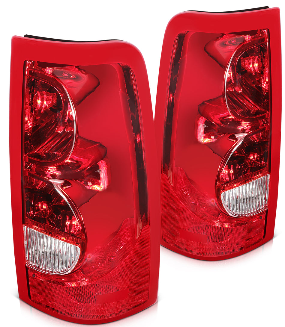 For 1999-2006 GMC Sierra Chevy Silverado 1500 2500 3500 Tail Light Assembly Pair
