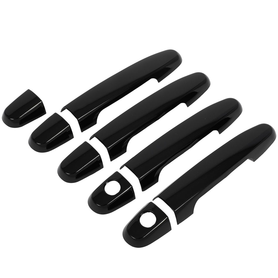 For 2002-2006 Toyota Camry Front Rear Outside Door Handle Cover Glossy Black