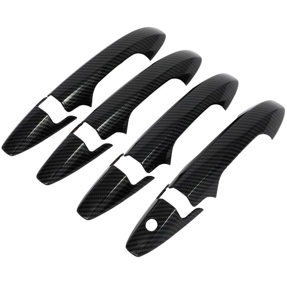 For 2007-11 Honda CR-V CRV Door Handle Cover Carbon Fiber Front Rear Left Right