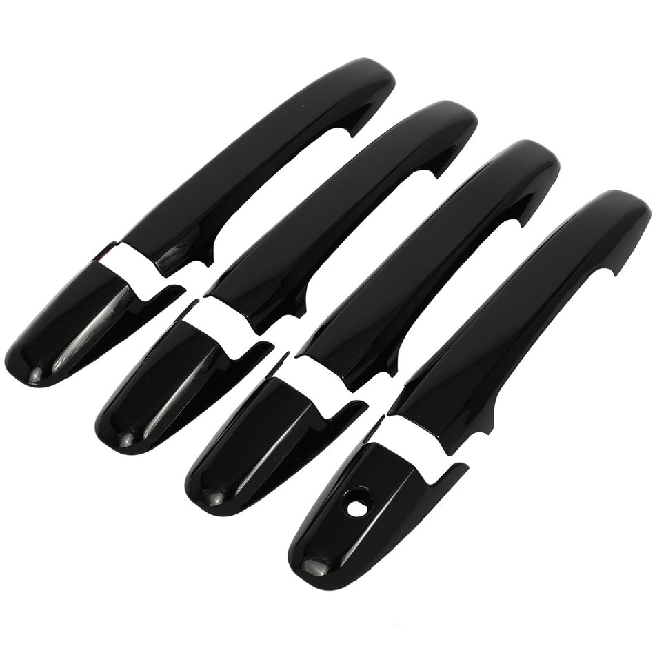 For 2006-2011 Honda Civic 8th Gen Outside Door Handle Cover Glossy Black