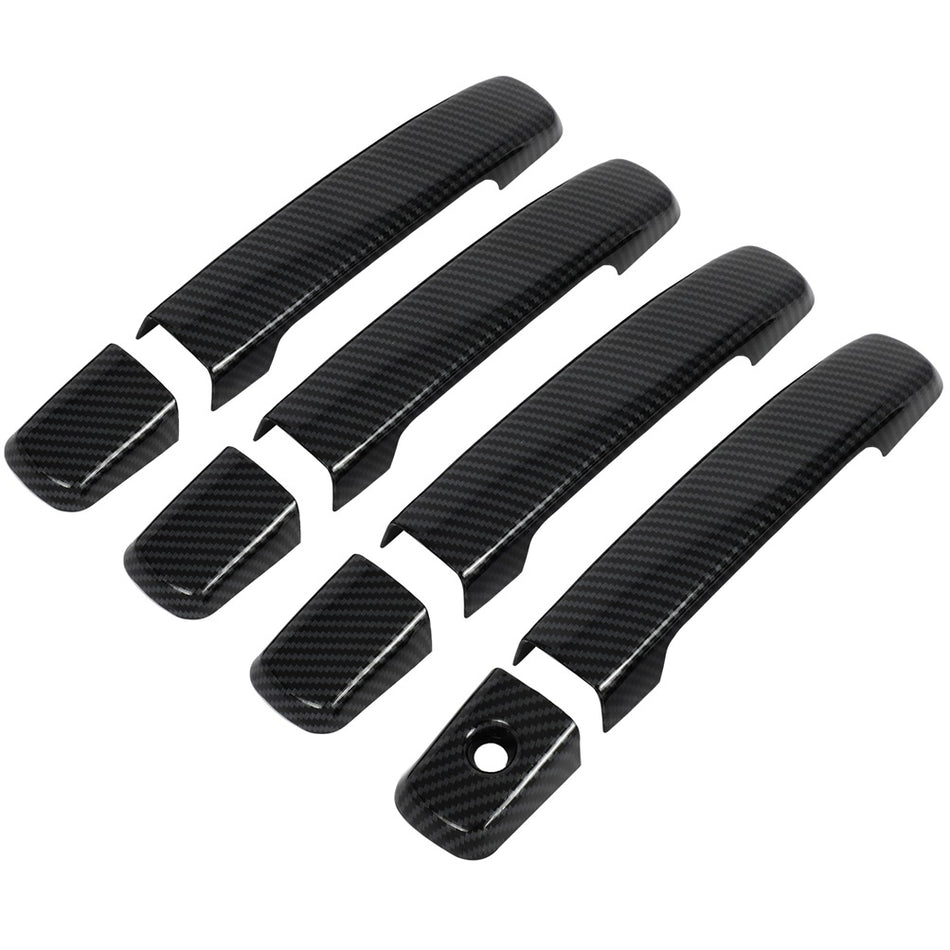 Front Rear Left Right For 2007-2013 Nissan Altima Carbon Fiber Door Handle Cover