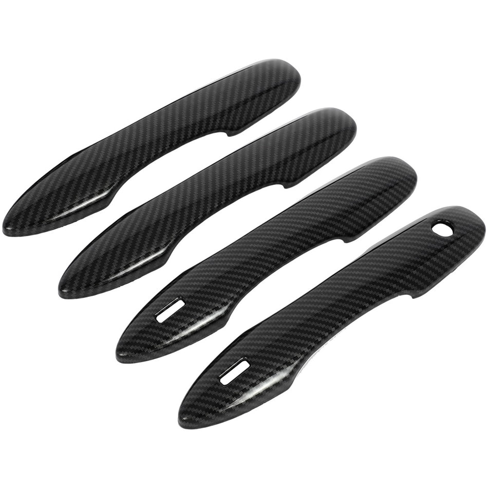 Outside Door Handle Cover Carbon Fiber For 2018-2022 Toyota Camry Front Rear new