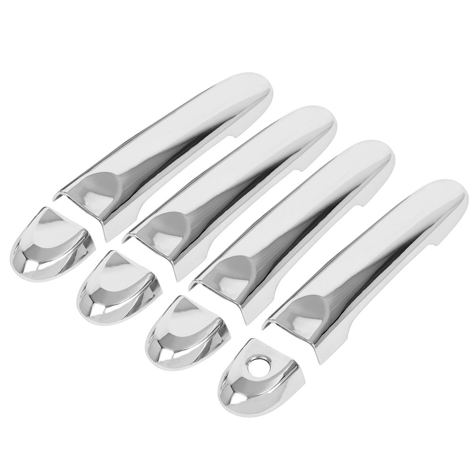 Left Right For 2014-2016 Nissan Versa Door Handle Cover wo/ smart entry Chrome