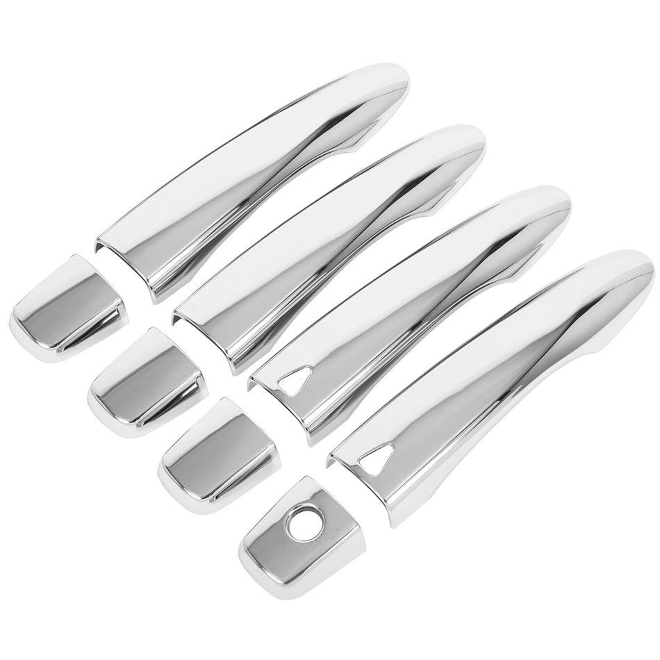 1Set Door Handle Cover For 2014-2020 Nissan Rogue Front Rear Left Right Chrome