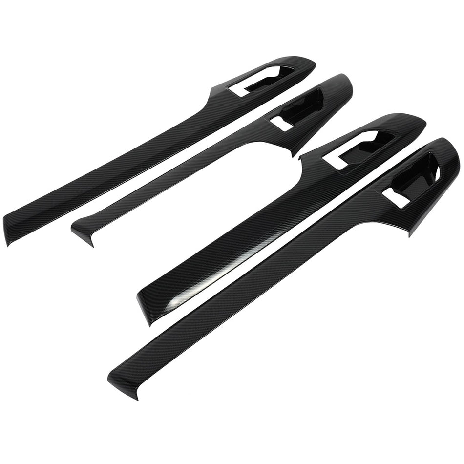For Toyota Highlander 2020-22 Carbon Fiber Inside Door Handle Molding Trim Cover
