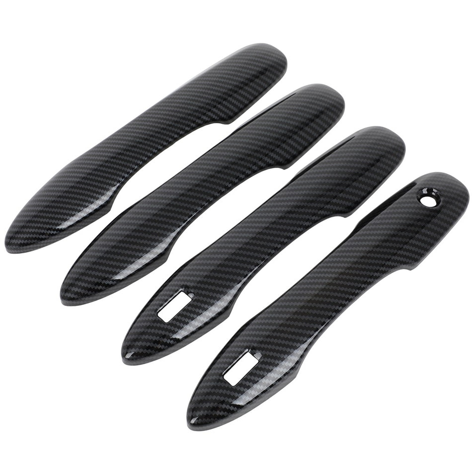 Door Handle Cover For 2018-2022 Toyota Camry Front Rear Left Right Carbon Fiber