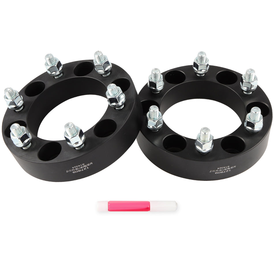 6x5.5 1.5inch (2) 6Lugs Wheel Spacers For Chevrolet Hyundai Toyota M12x1.5mm 108mm