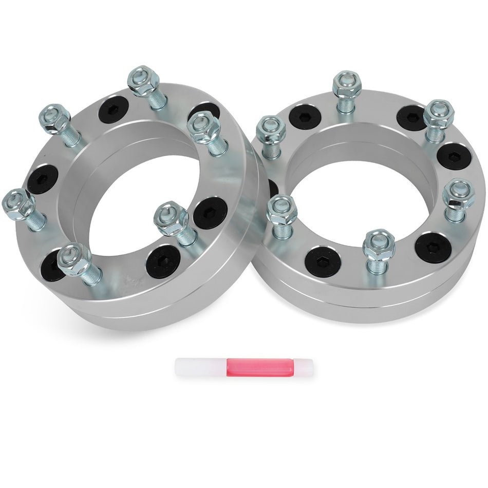 Pair 2inch Wheel Adapters 5x5.5 to 6x5.5 For Dodge Ram 1500 For Ford F-150 Jeep CJ3