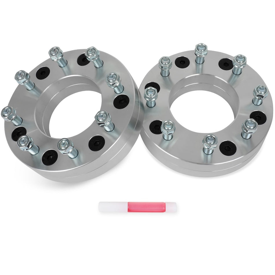2 Pcs 2inch 6x5.5 to 8x6.5 Conversion Wheel Adapters For Chevy GMC 6 Lug to 8 Lug