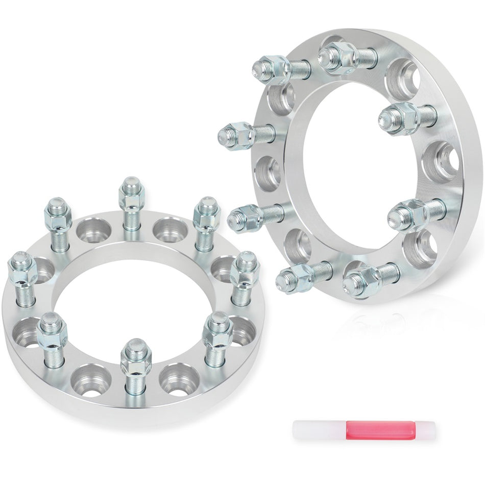 2x 1 inch 8x6.5 Wheel Spacers 9/16inch Studs For Dodge Ram 2500 3500 Ford F250 F350