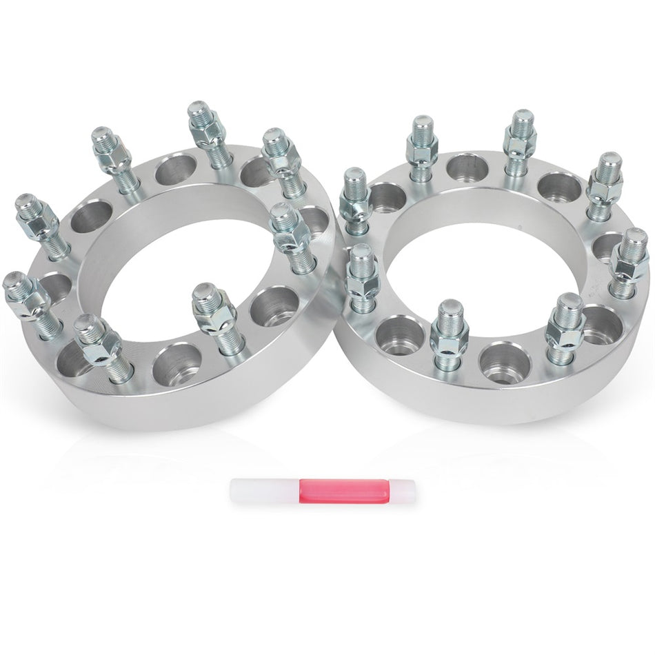 (2) 1.5inch 8x6.5 to 8x170 Wheel Adapters 9/16inch For Ford F-250 Dodge Ram 2500 3500