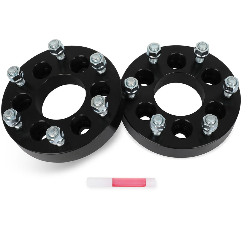 2Pcs 1.25inch 6x4.5 to 6x5.5 Wheel Adapters 1/2inch Studs For 1993-2016 Dodge Viper