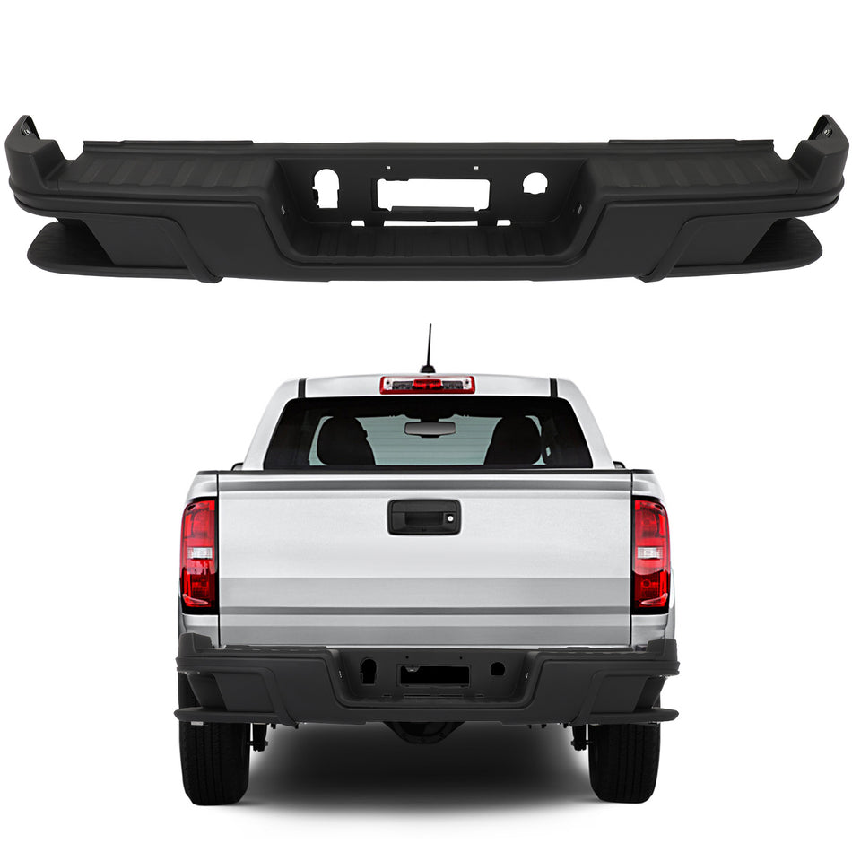 NEW Painted - Rear Step Bumper Assembly Fits 2015-2022 Chevy Colorado GMC Canyon