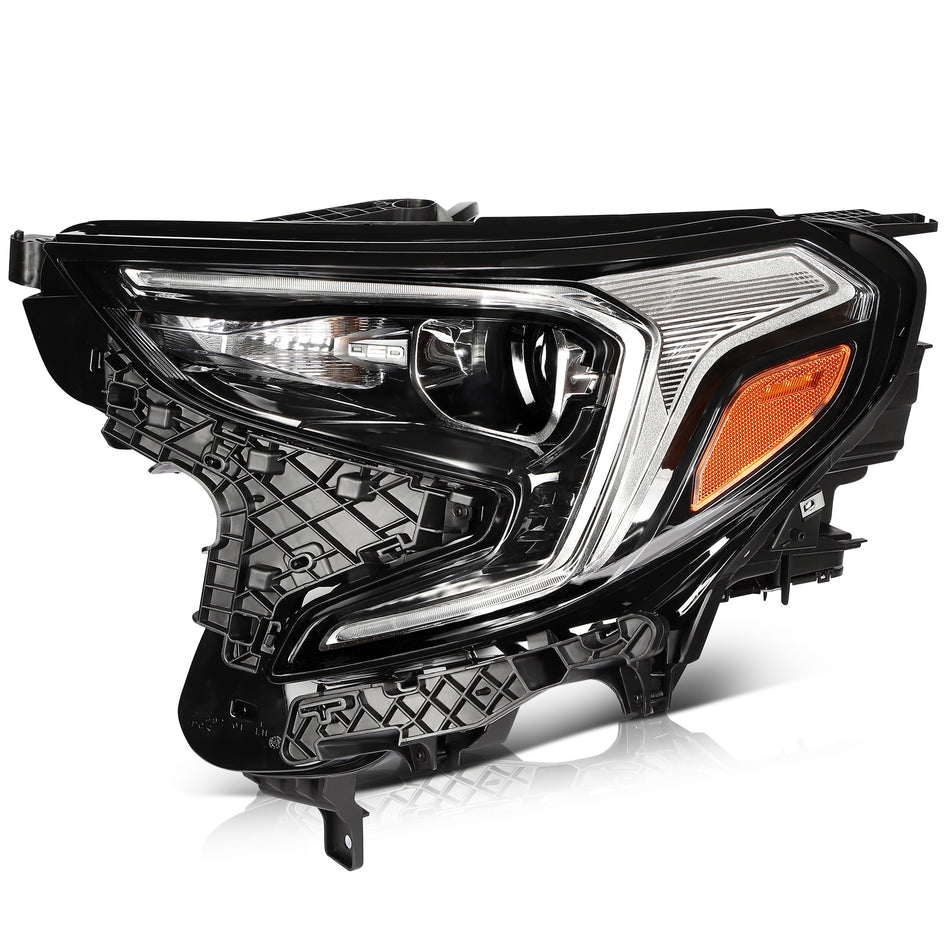 Headlights Assembly For 2018-2021 GMC Terrain Headlight Black Left Side Replace