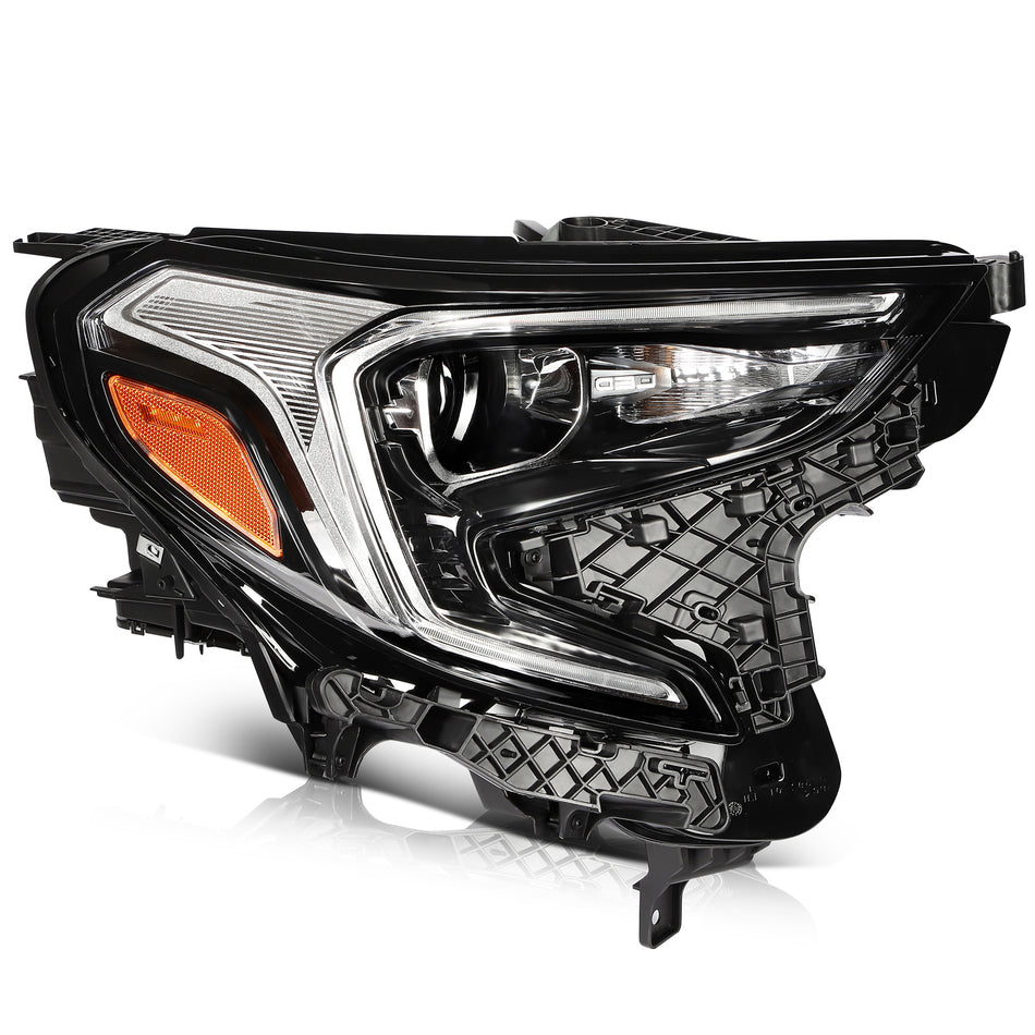 Right Side For 2018-2021 GMC Terrain SL SLE SLT Headlight Assembly Black