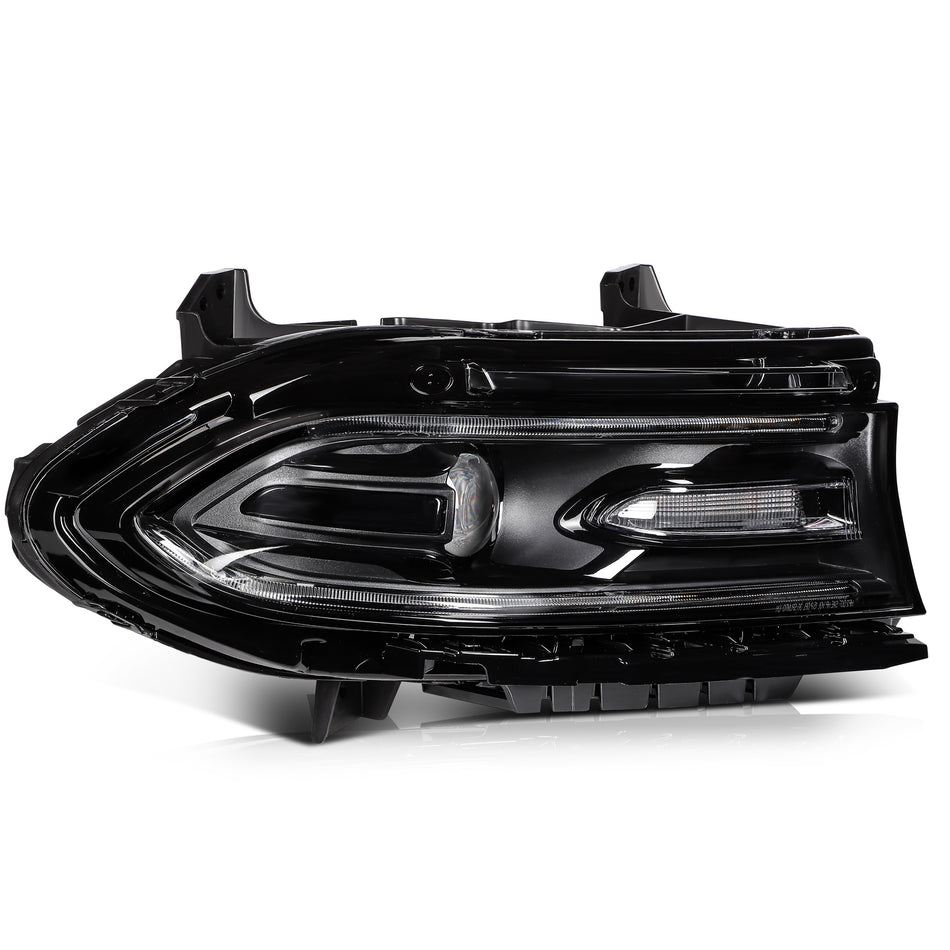 For 2015-2023 Dodge Charger Black Housing Right Side RH Headlight Assembly 1pc