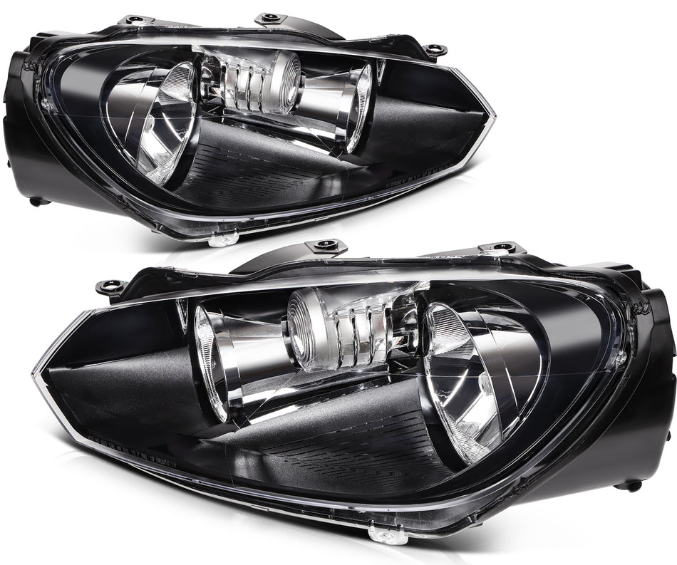 For 2010-2014 Volkswagen GTI Golf Jetta Sportwagen(MK6) Headlights Assembly Pair