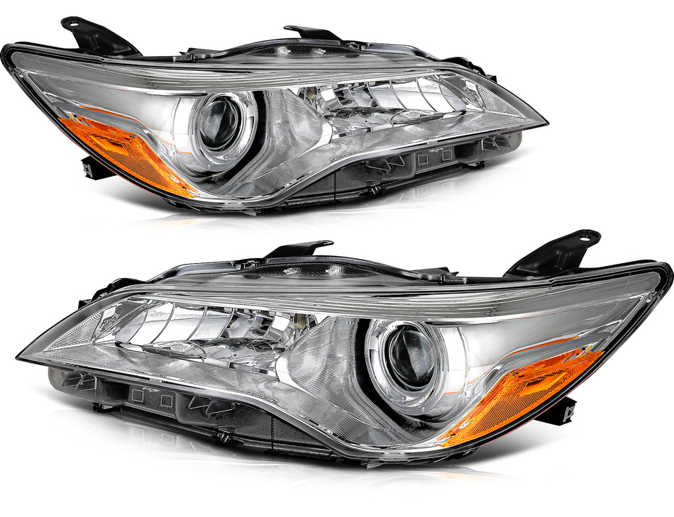 For 2015-2017 Toyota Camry LE/XLE/SE/XSE Chrome LeftRight Headlights Assembly